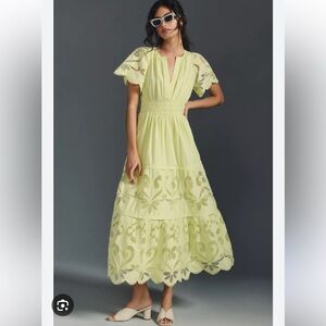 Anthropologie The Somerset Maxi Dress: Cutwork Edition NWT